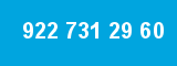 922 731 29 60 922 731 29 60